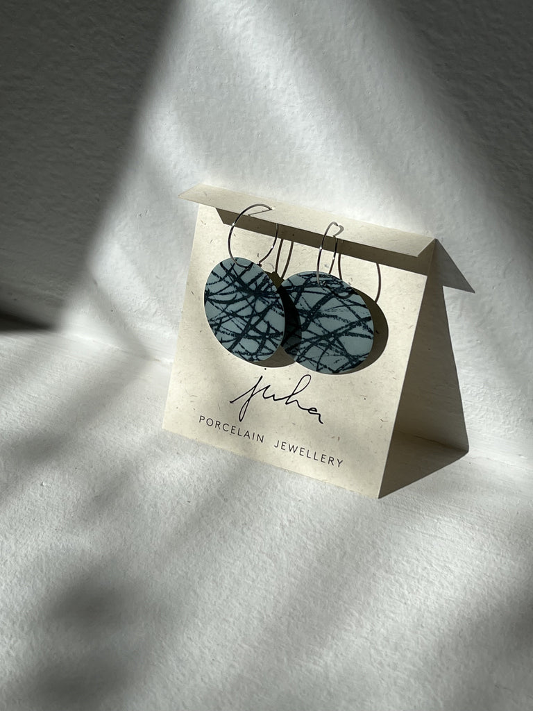 Turquoise grass earrings